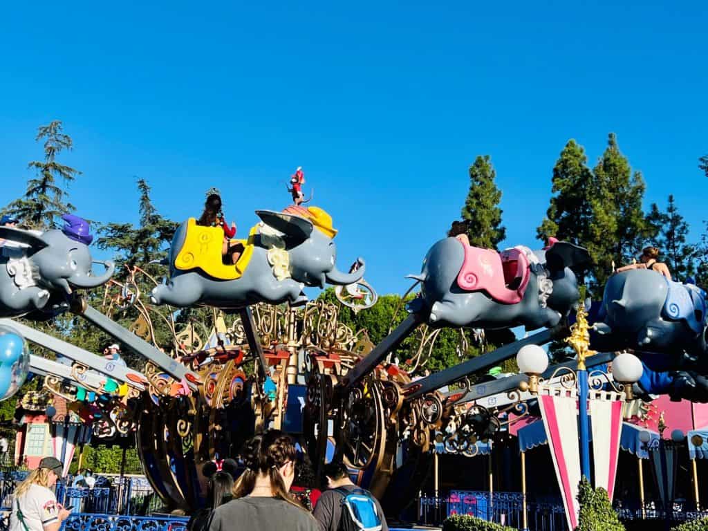 Dumbo ride in Disneyland