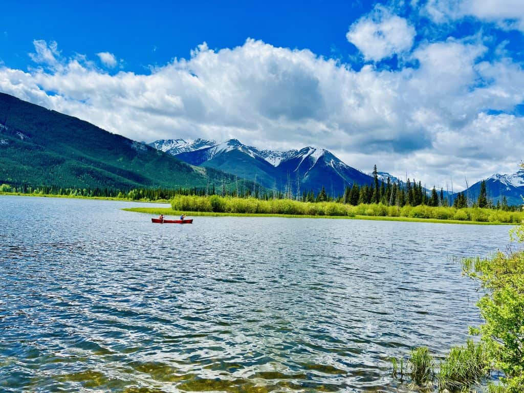 Vermillion lakes in Banff