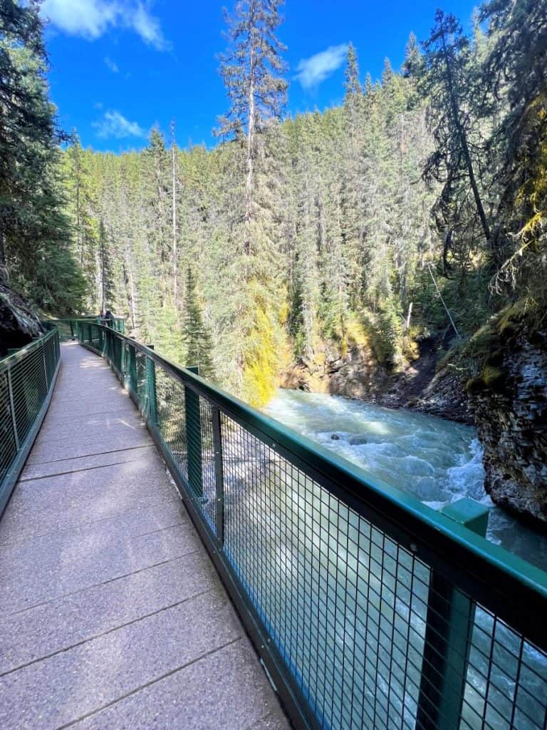 Johnston Canyon hike to lower falls