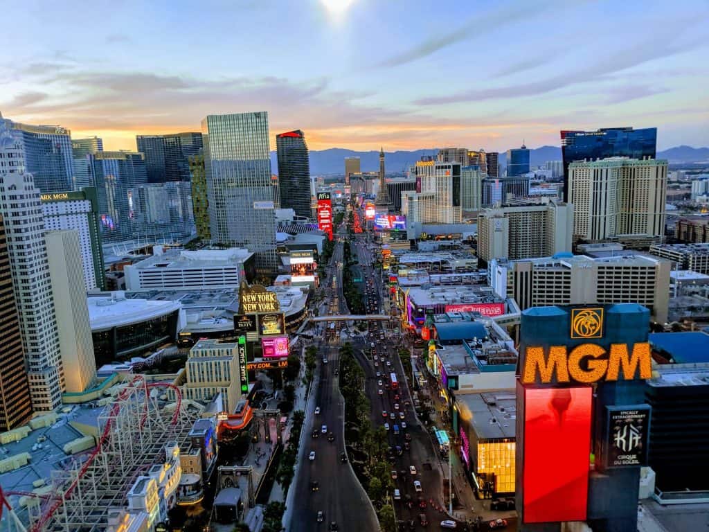 View of the Las Vegas Strip Area - LAs Vegas family itinerary