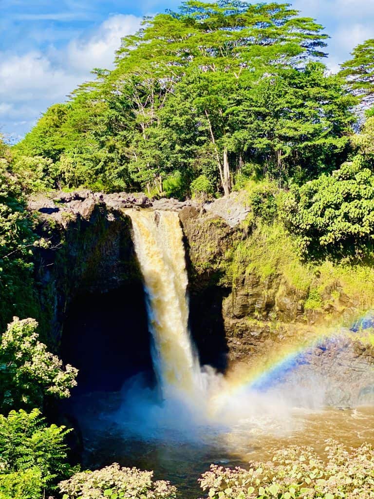 Rainbow falls in Big Island