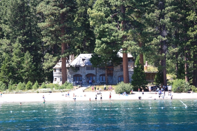 Vikingsholm Castle at Emerald Bay can be reached by Lake Tahoe hikes