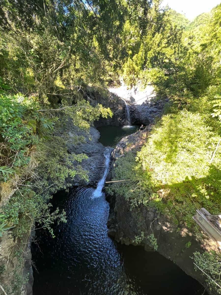 Waterfall pools at Pipiwai trail