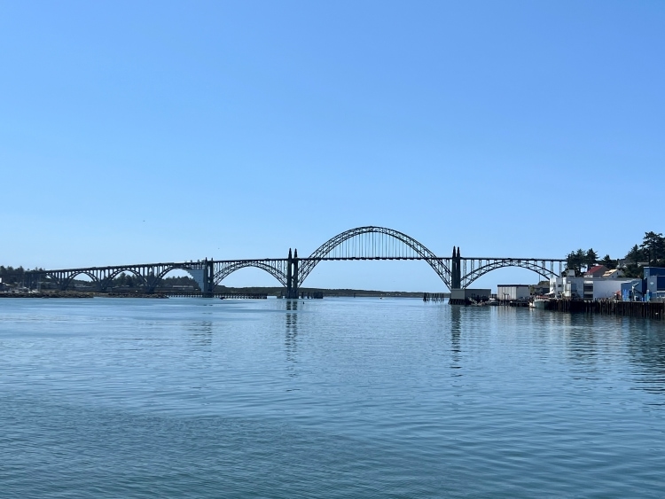 Yaquina Bay Bridge in Newport