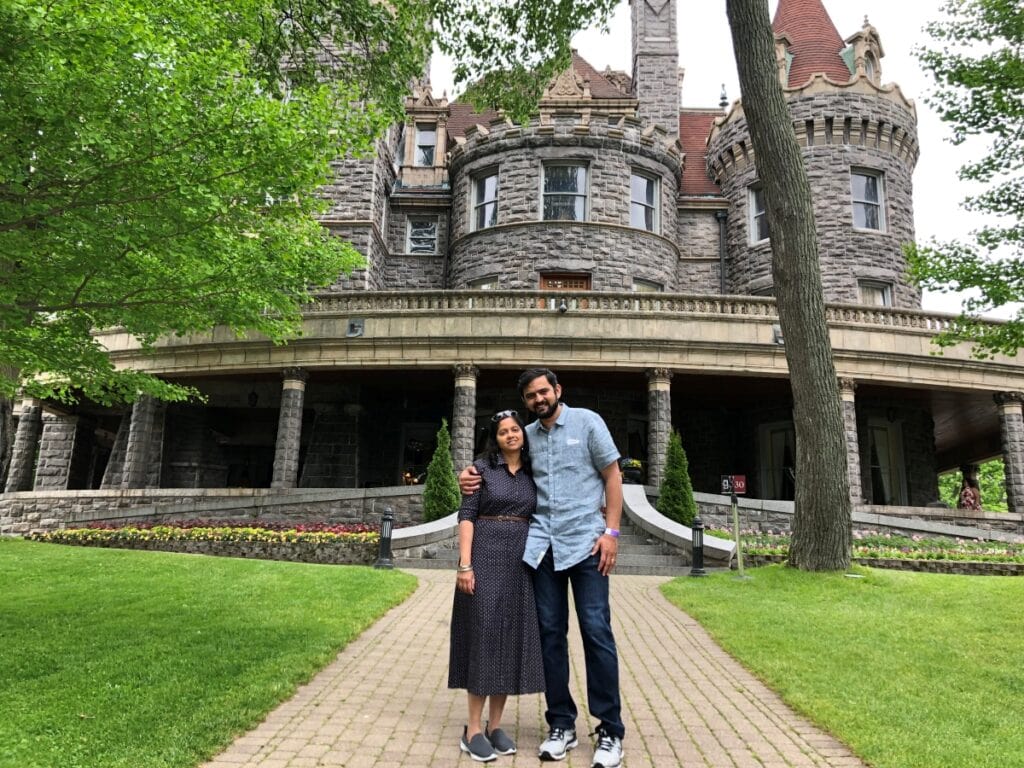 Hubby and I at Boldt Castle