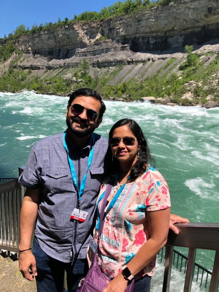 Hubby and I at Niagara Whirlpool lookout