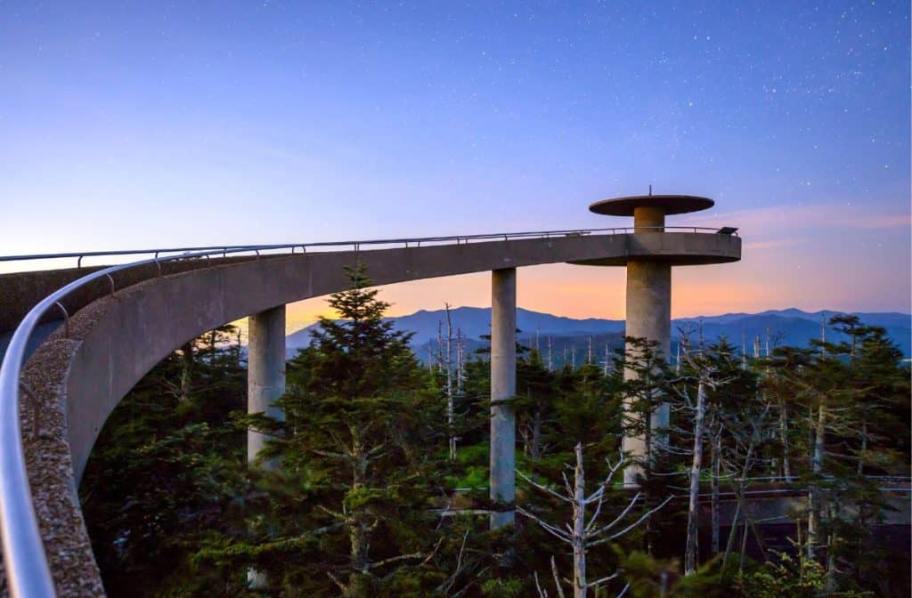 best scenic drives in smoky mountains clingmans dome
