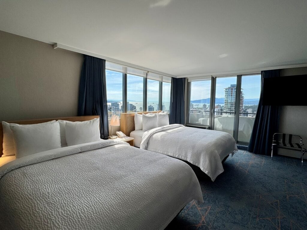 Our room with English Bay views