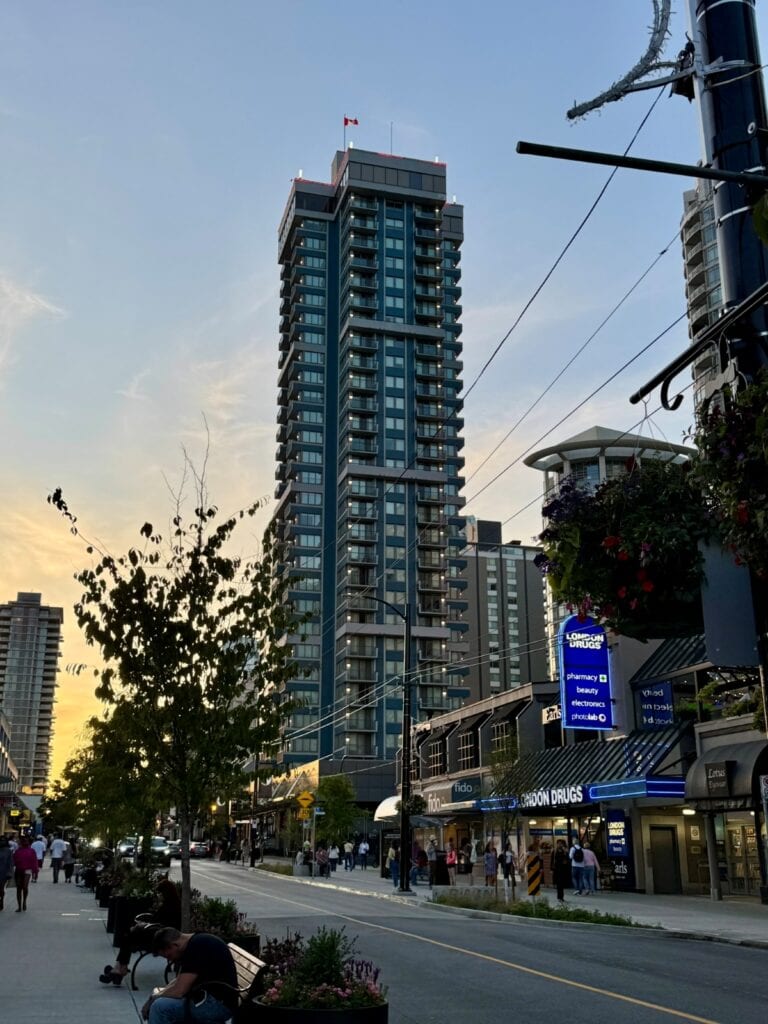 Blue Horizon Hotel building on Robson St