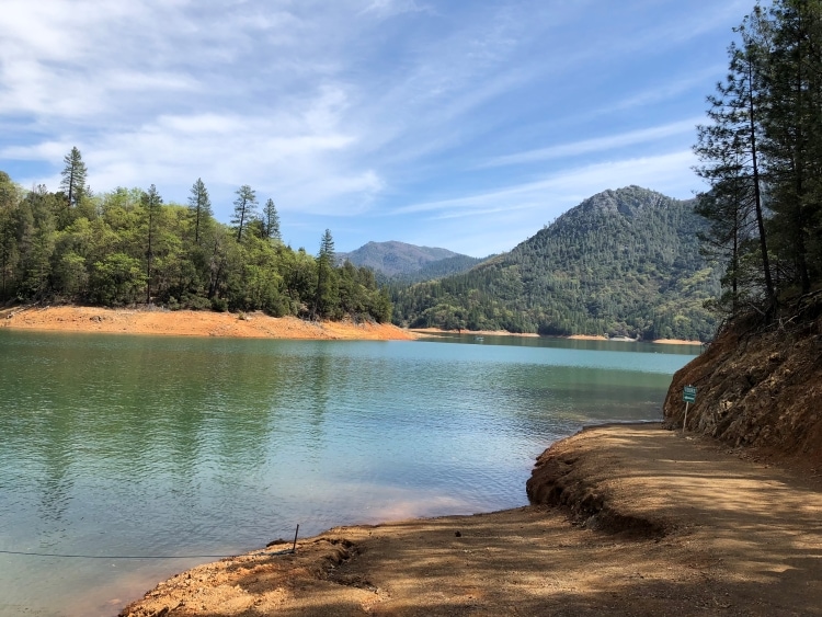 Boat dock at Shasta Lake - Boating is one of the best things to do in Shasta Lake