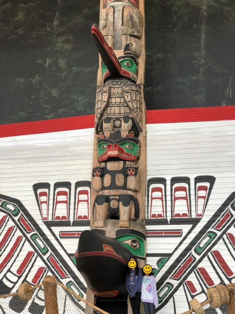 Huge Totem pole at Canadian Museum of History in Ottawa