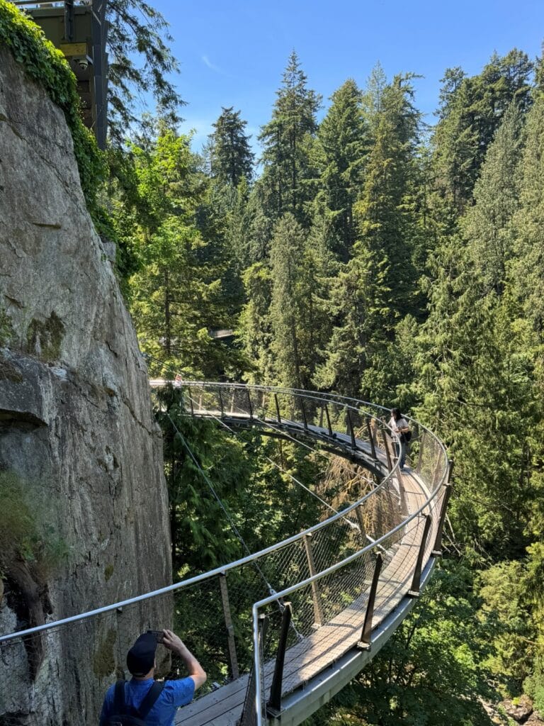 Cliffwalk attraction at Capilano Suspension Bridge Park